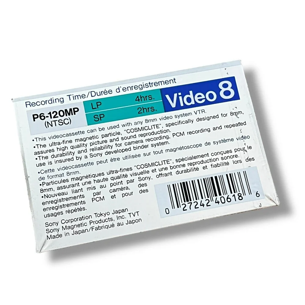Sony 120 Min 8mm Metal MP Standard Video Cassette
